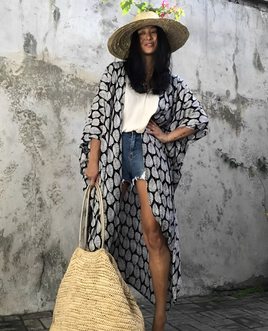 Palm Isle Sexy Kimono Robe