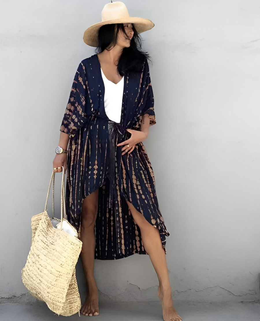 Palm Isle Sexy Kimono Robe
