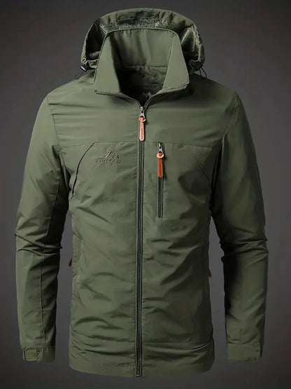 Wasserdichte Herren Parka Jacke mit Kapuze - BerlinGlamour