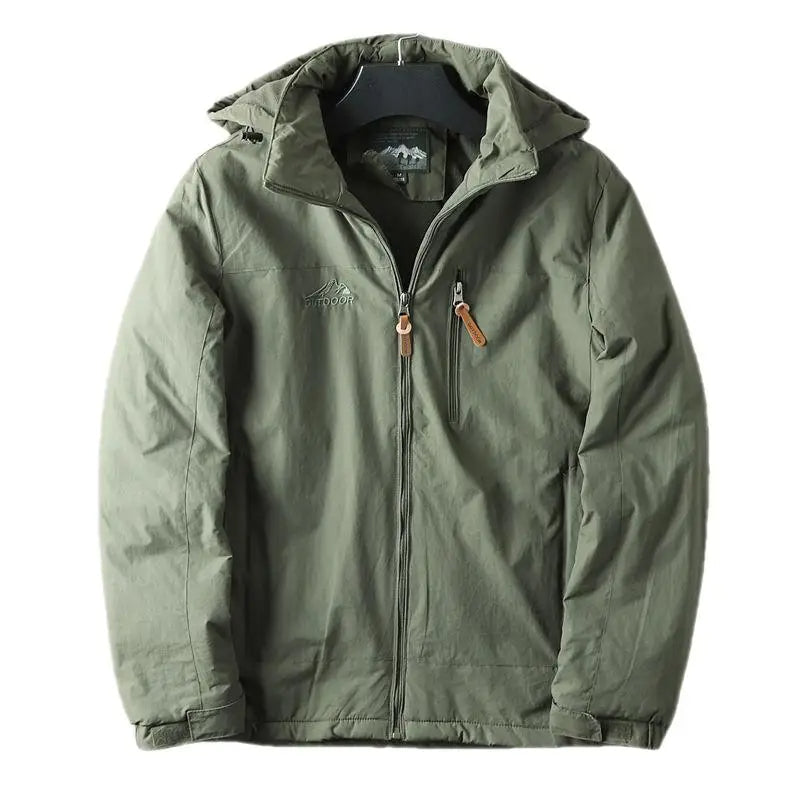 Herren-Winterjacke Parka mit Kapuze Fleece gefüttert - BerlinGlamour