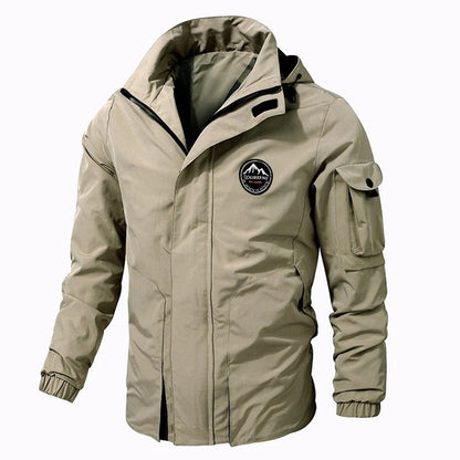 Wasserdichte Herren-Parka-Jacke mit Kapuze Outdoor - BerlinGlamour