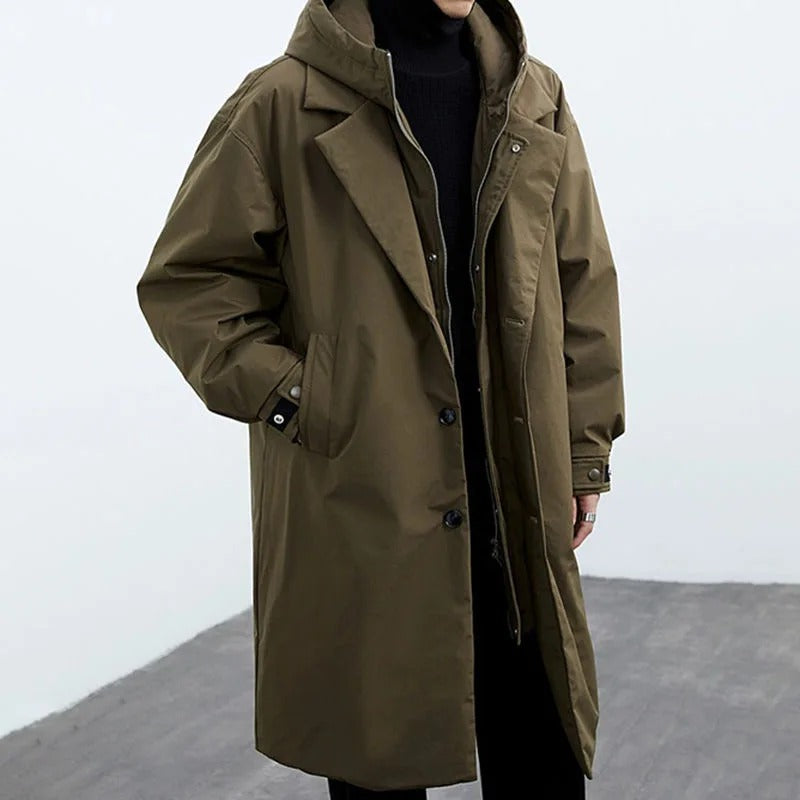 Männer Winterparka Übergröße mit Kapuze Warm - BerlinGlamour
