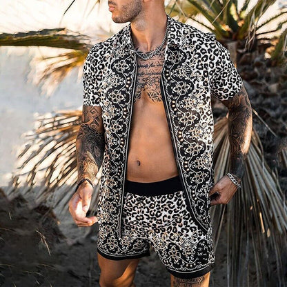 Herren Shorts Set Zweiteilig Kurzarm Sommer - BerlinGlamour