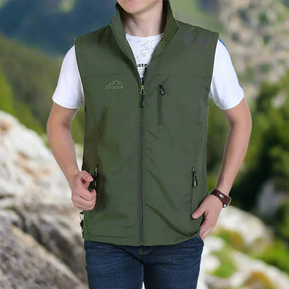 Herren Weste Multifunktions Outdoor Taschenweste Leicht