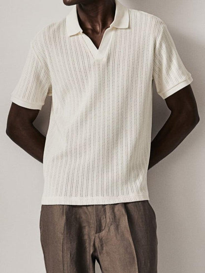 Elegantes Poloshirt Strick Herren Modern