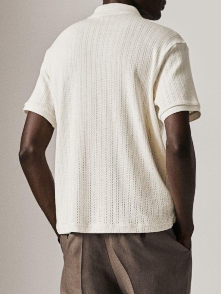 Elegantes Poloshirt Strick Herren Modern