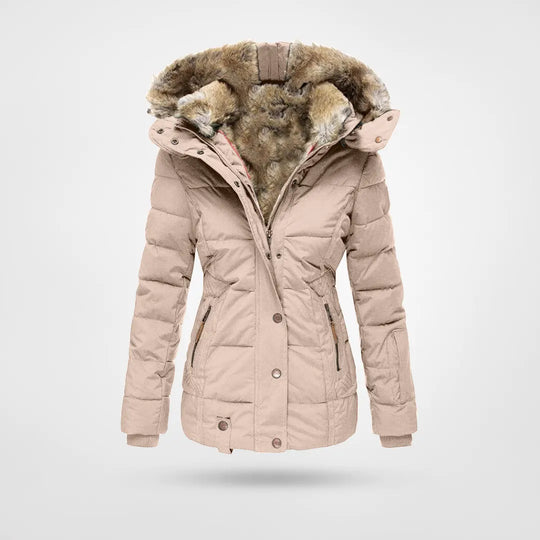 Modische Winterjacke Warm Gefüttert mit Kapuze