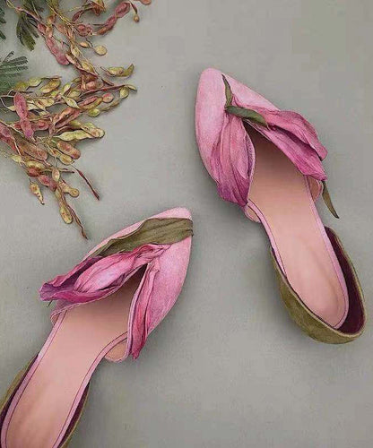 Ballerinas Spitze Handgemacht Rosenblüten Frauen Schuhe