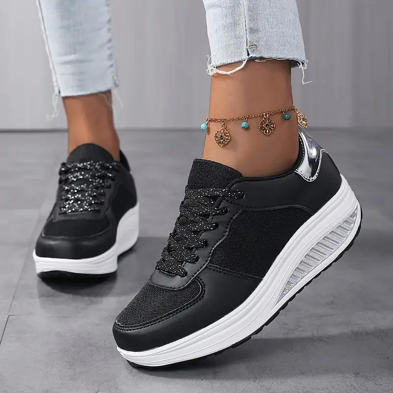 Damenschuhe Bequeme Mesh Sneaker Schnürschuhe