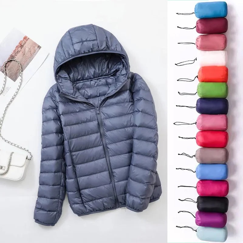 Daunenjacke Wendejacke Warm Damen