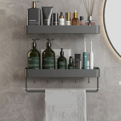 Badezimmeregale Schwebend Grau Platzsparend Ohne Bohren