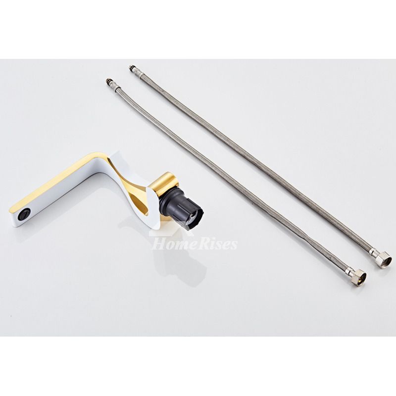 Luxus Waschbecken Armaturen Gold Messing Einhandbedienung Modern