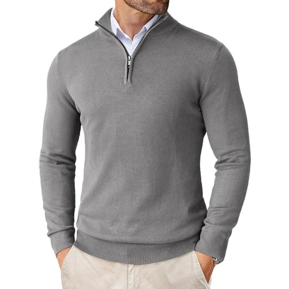 Polo Jumper – Strickpullover mit Viertelreißverschluss für Herren-Chaps Herrenmode