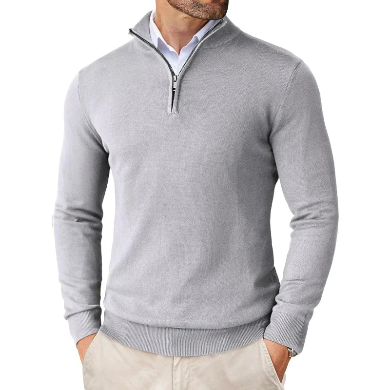 Polo Jumper – Strickpullover mit Viertelreißverschluss für Herren-Chaps Herrenmode