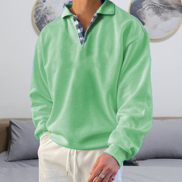 Polo-Sweatshirt – Polopullover für Männer mit Kragen und lockerer Passform-Chaps Herrenmode