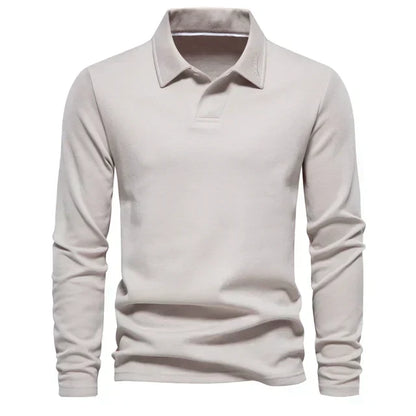 Herren Polo Sweatshirt Langarm Umlegekragen Slim Fit - BerlinGlamour