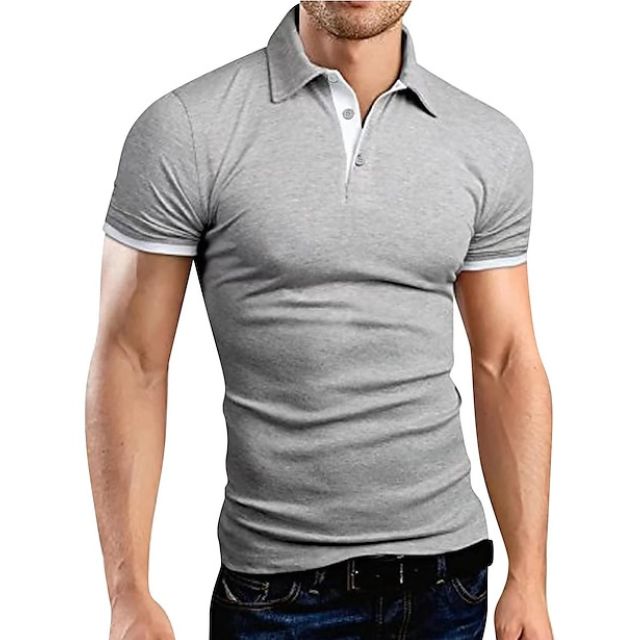 Herren Polo T-Shirt Kurzarm Halsband Modern - BerlinGlamour