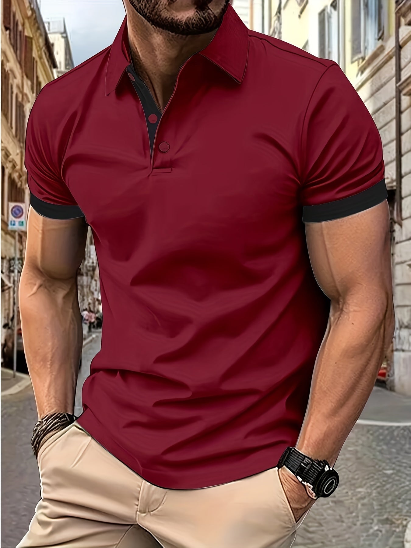Herren Polo T-Shirt Kurzarm Kragen - BerlinGlamour