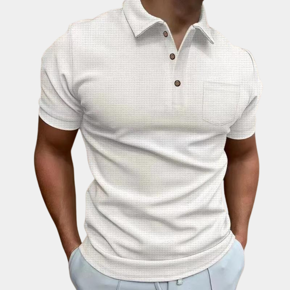 Männer Polo T-Shirt Kurzarm Kragen Knöpfe Sommer - BerlinGlamour