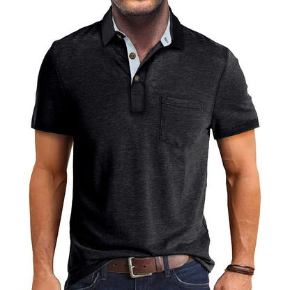 Herren Polo-Shirt Kurzarm Mit Kragen Modern - BerlinGlamour