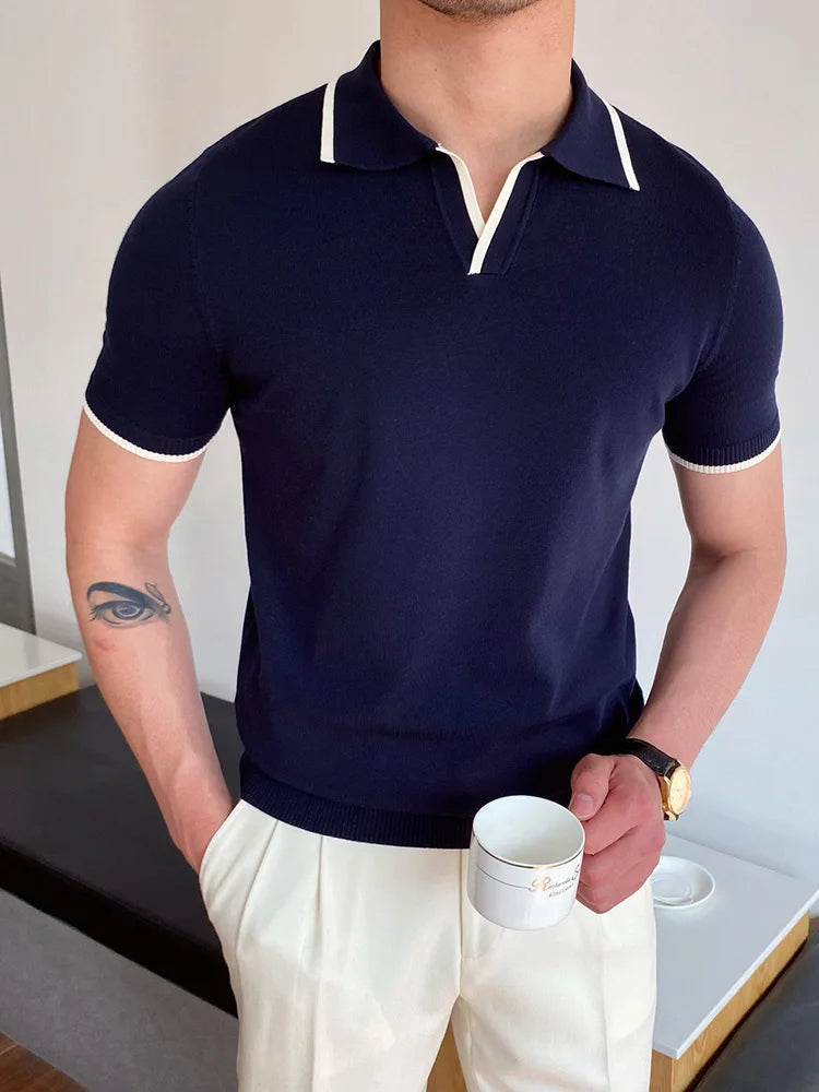 Kurzarm Polohemd Herren Freizeit T-Shirt - BerlinGlamour