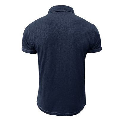 Polohemd – Halbe Knopfleiste – Kurze Ärmel – Polo-T-Shirt – Herren-T-Shirt-Chaps Herrenmode