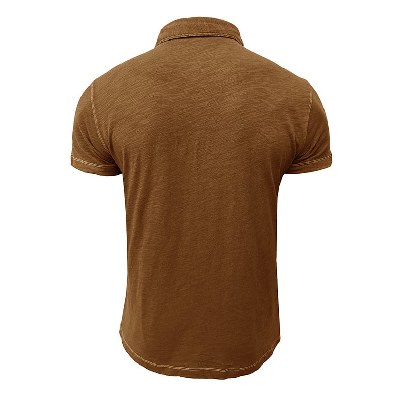 Polohemd – Halbe Knopfleiste – Kurze Ärmel – Polo-T-Shirt – Herren-T-Shirt-Chaps Herrenmode
