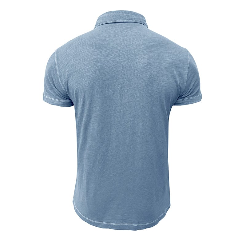 Polohemd – Halbe Knopfleiste – Kurze Ärmel – Polo-T-Shirt – Herren-T-Shirt-Chaps Herrenmode
