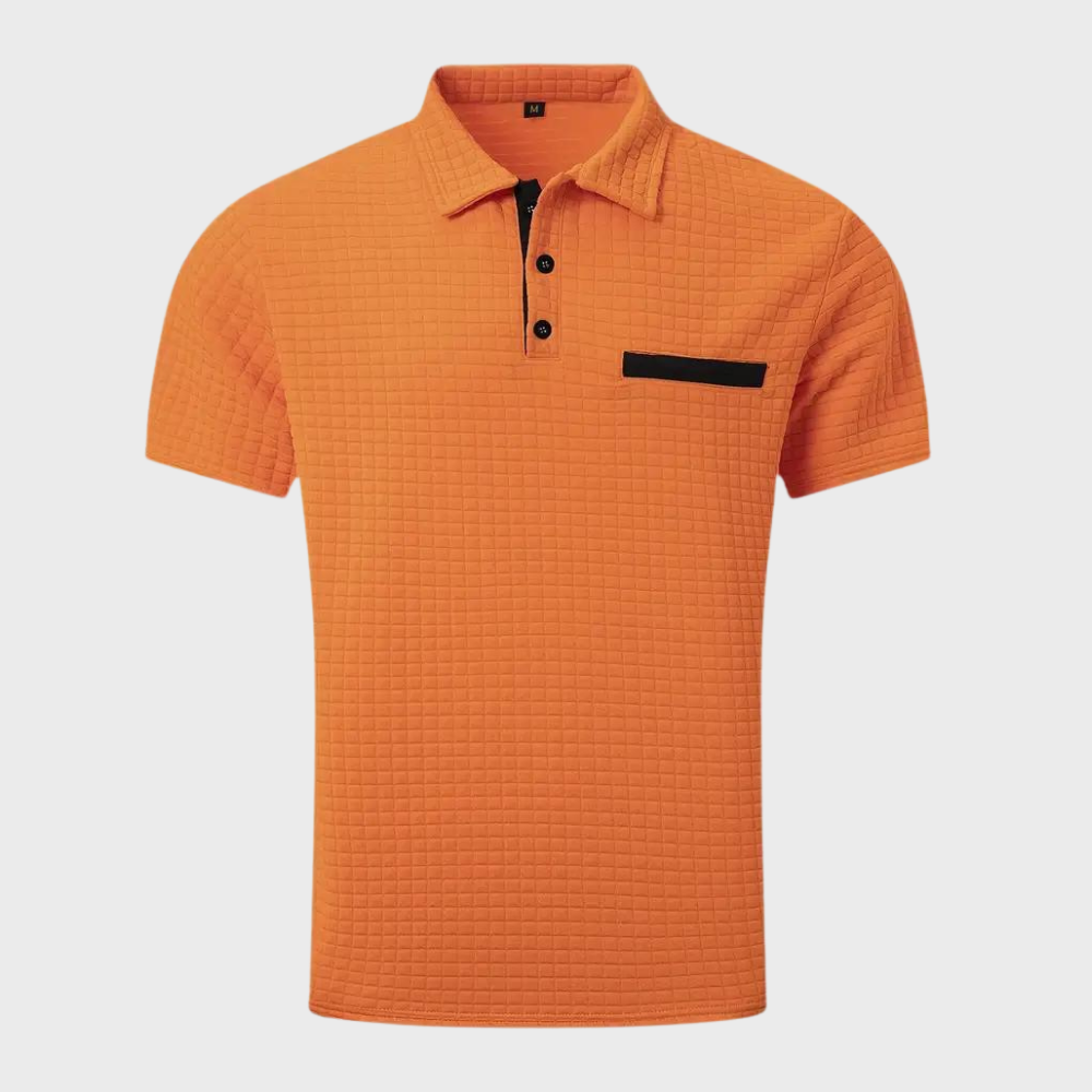 Polohemd - Herren Polohemd mit Knopfleiste für den Sommer-Chaps Herrenmode