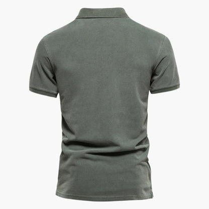 Polohemd – Herren-Polohemd mit kurzen Ärmeln und Knopfleiste am Kragen-Chaps Herrenmode