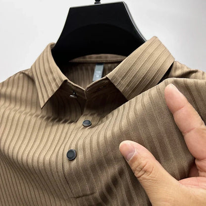 Herren Polohemd Kurzarm Mit Knöpfen Kragen - BerlinGlamour
