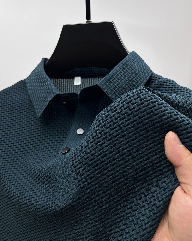 Polohemd | Vierteltrikot | Leichtgewicht | Polo-T-Shirt | Herrenhemden-Marineblau-S-Chaps Herrenmode
