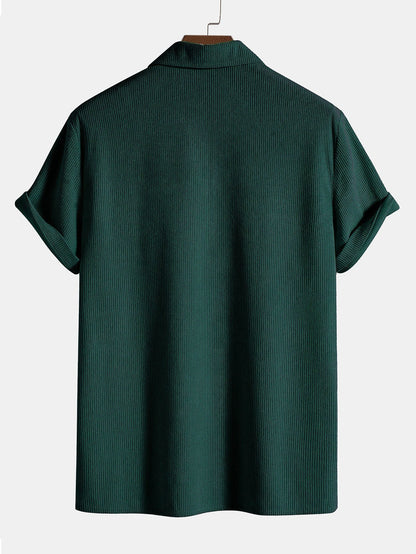 Polohemd ohne Knöpfe | V-Ausschnitt | Kurzarm | Polohemden | Herrenhemden-Chaps Herrenmode