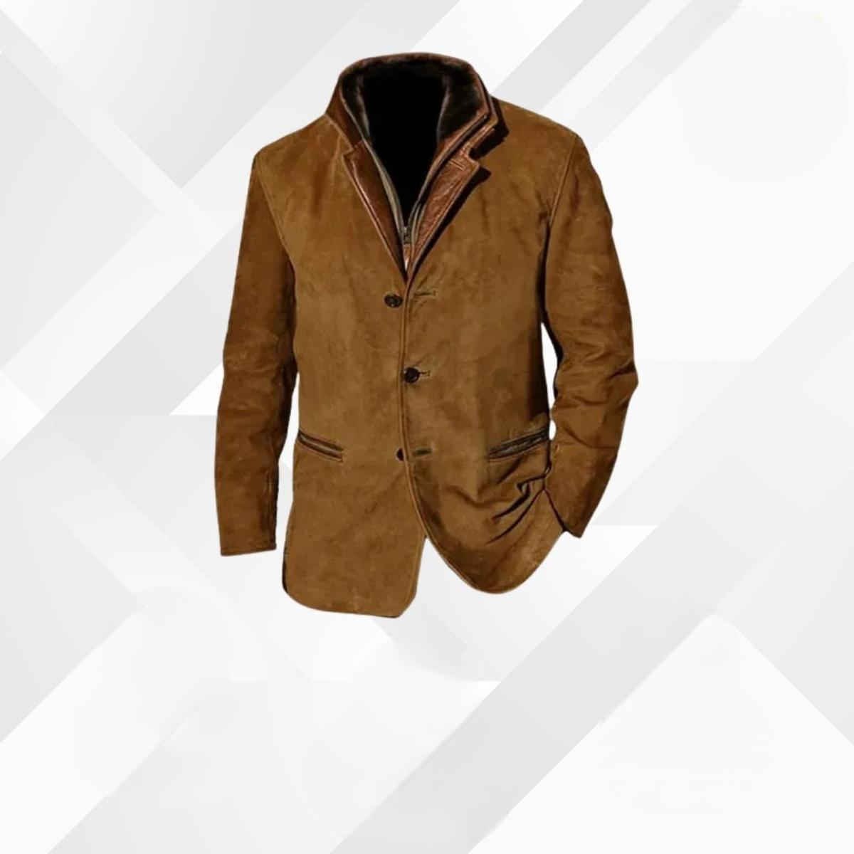 Herren Winterjacke Klassisch Lässig Mit Knöpfen