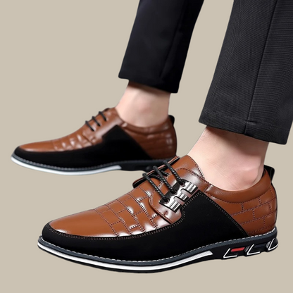 Herren Business Schuhe Leder Schnürsenkel Elegant