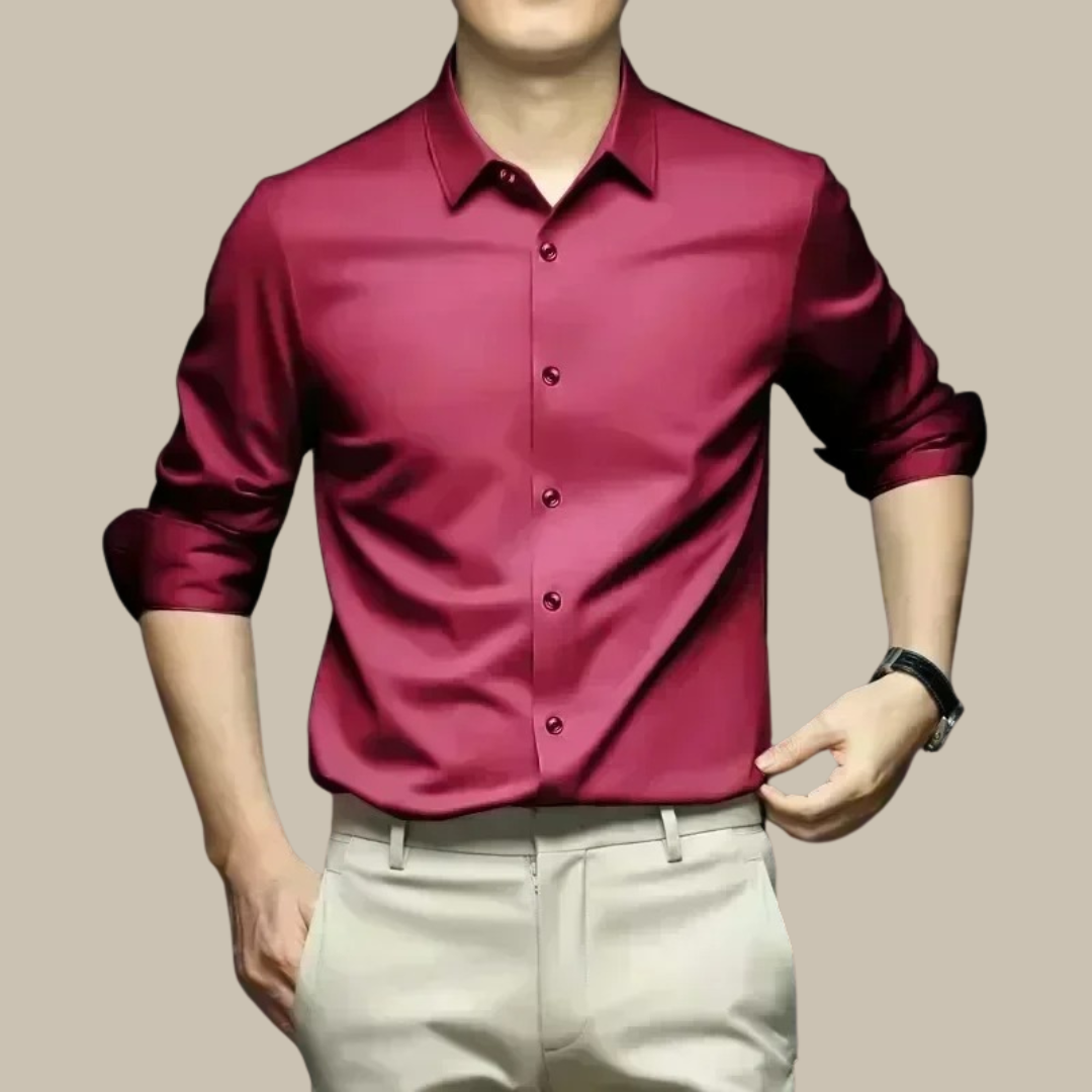 Elegantes Seidenhemd Herren Luxus Qualität