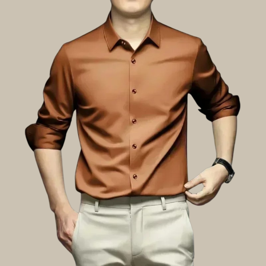 Elegantes Seidenhemd Herren Luxus Qualität - BerlinGlamour