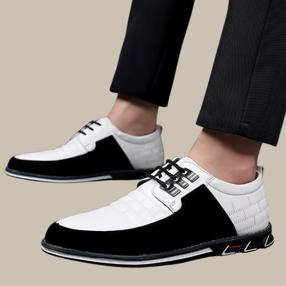 Herren Business Schuhe Leder Schnürsenkel Elegant