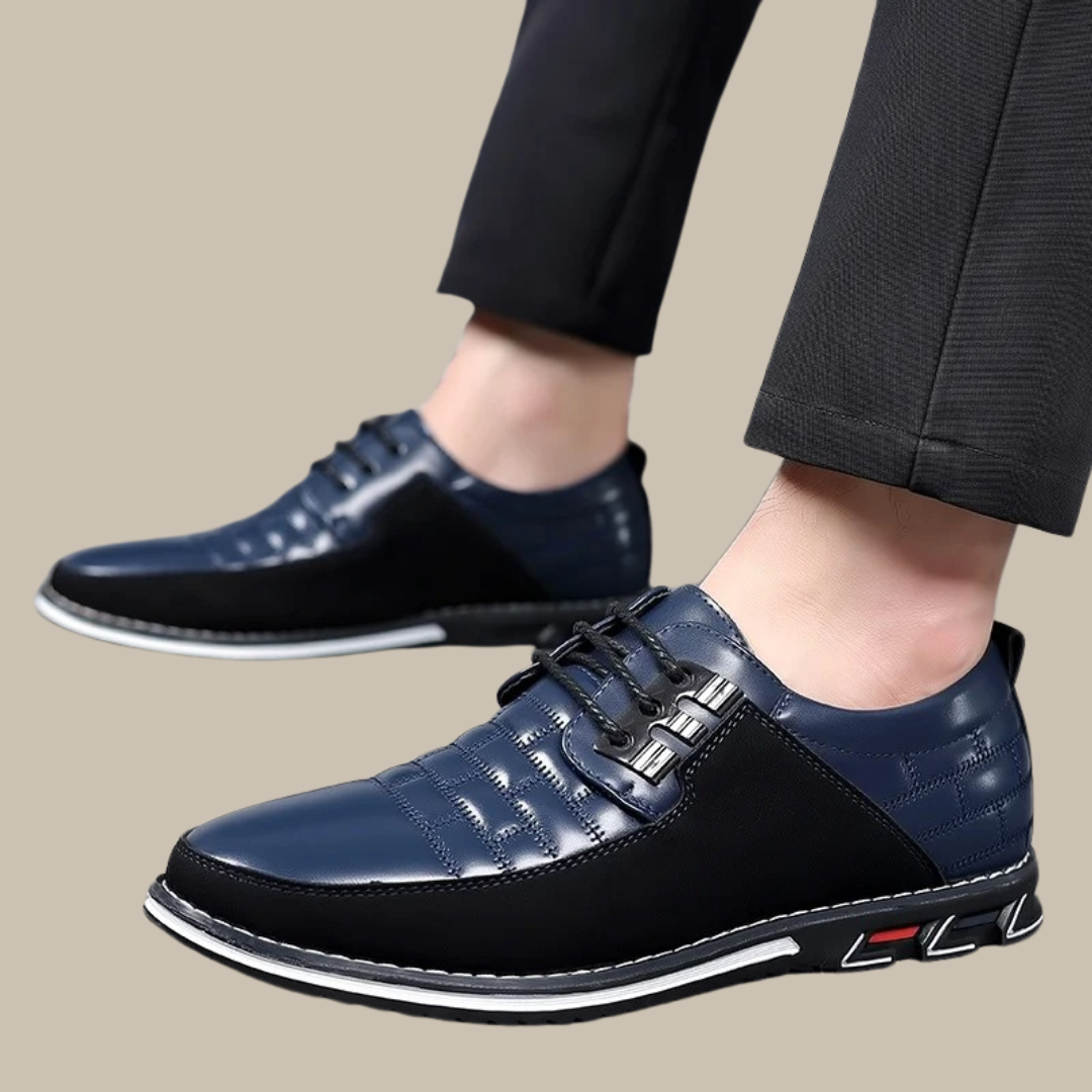 Herren Business Schuhe Leder Schnürsenkel Elegant