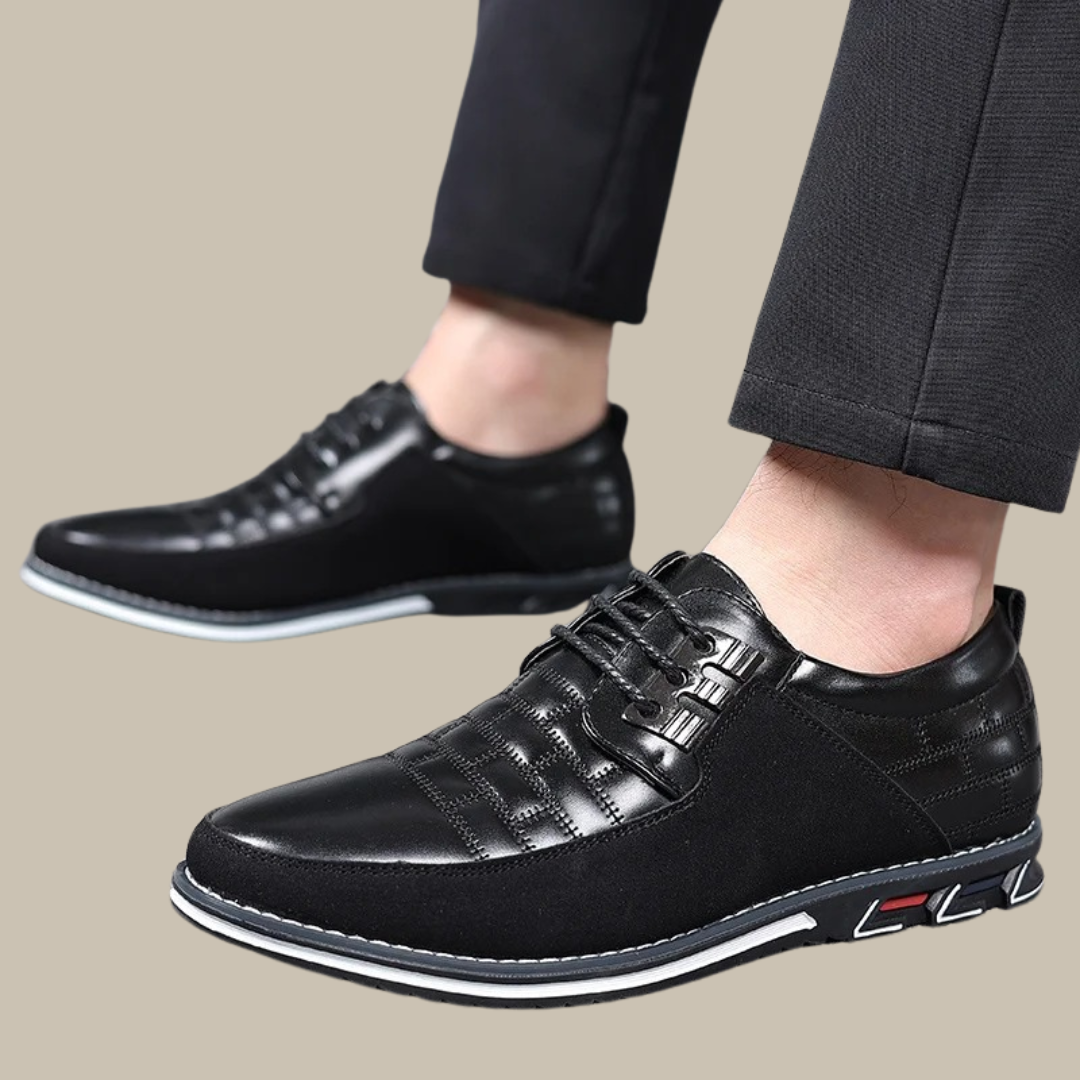 Herren Business Schuhe Leder Schnürsenkel Elegant