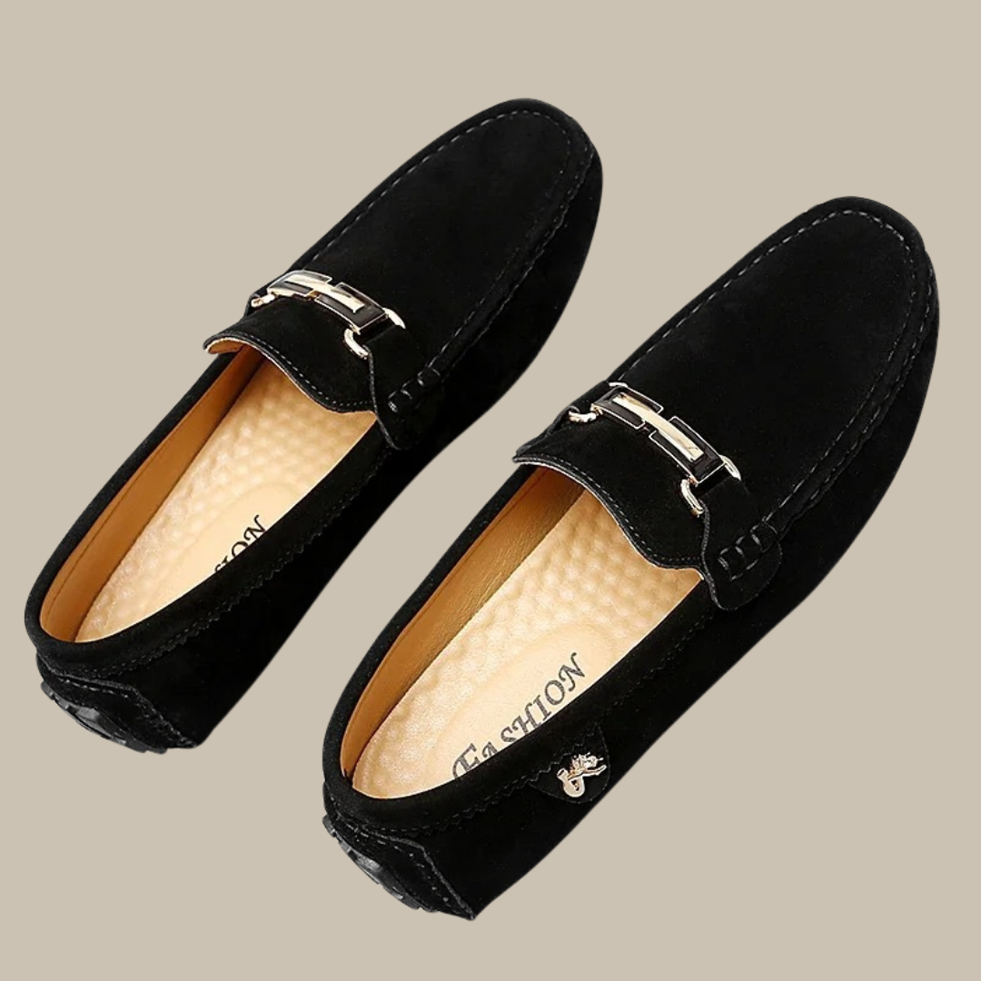Bequeme Herren Mokassins aus Wildleder Schuhe