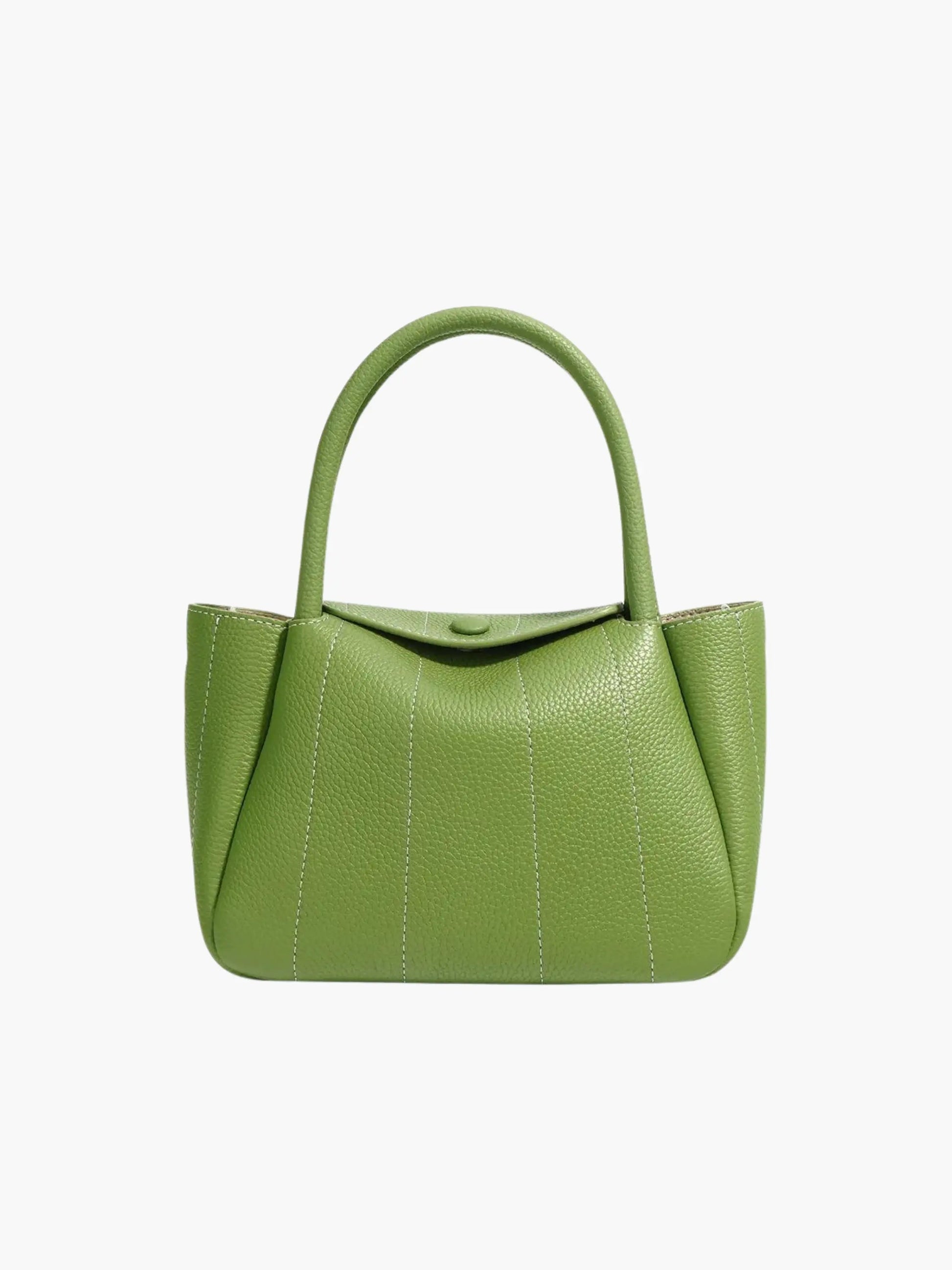 Grüne Leder-Tasche Minimalistisch Stilvoll Frauenhandtasche - BerlinGlamour