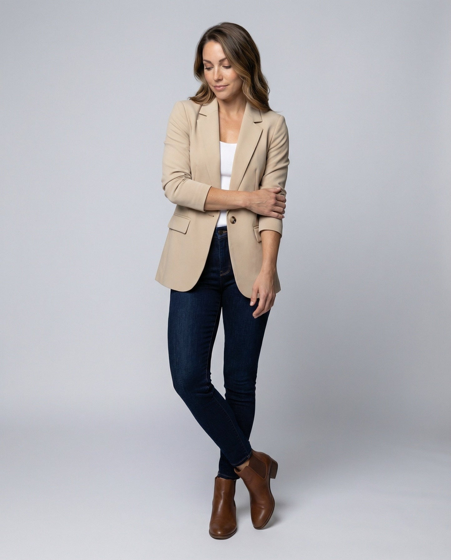 Eleganter Damen Blazer Modern Schwarz - BerlinGlamour