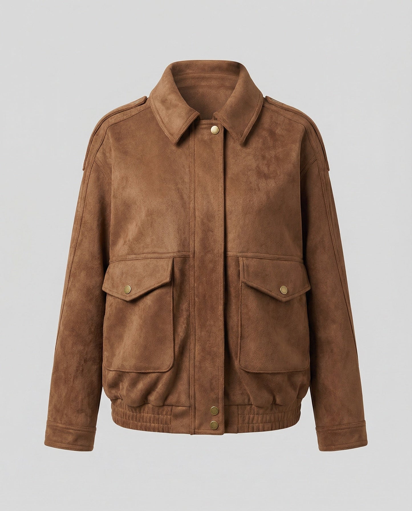 Damen Jacke Großtaschen Lässiger Schnitt - BerlinGlamour
