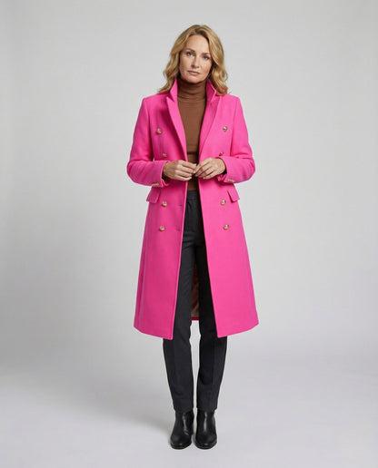 Damen Blazer Lang Doppelknopf Modern - BerlinGlamour