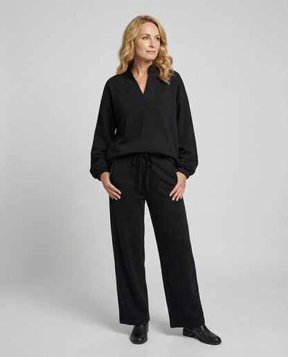 Kuscheliges 2-teiliges Jersey-Set Damen Freizeit Outfit - BerlinGlamour