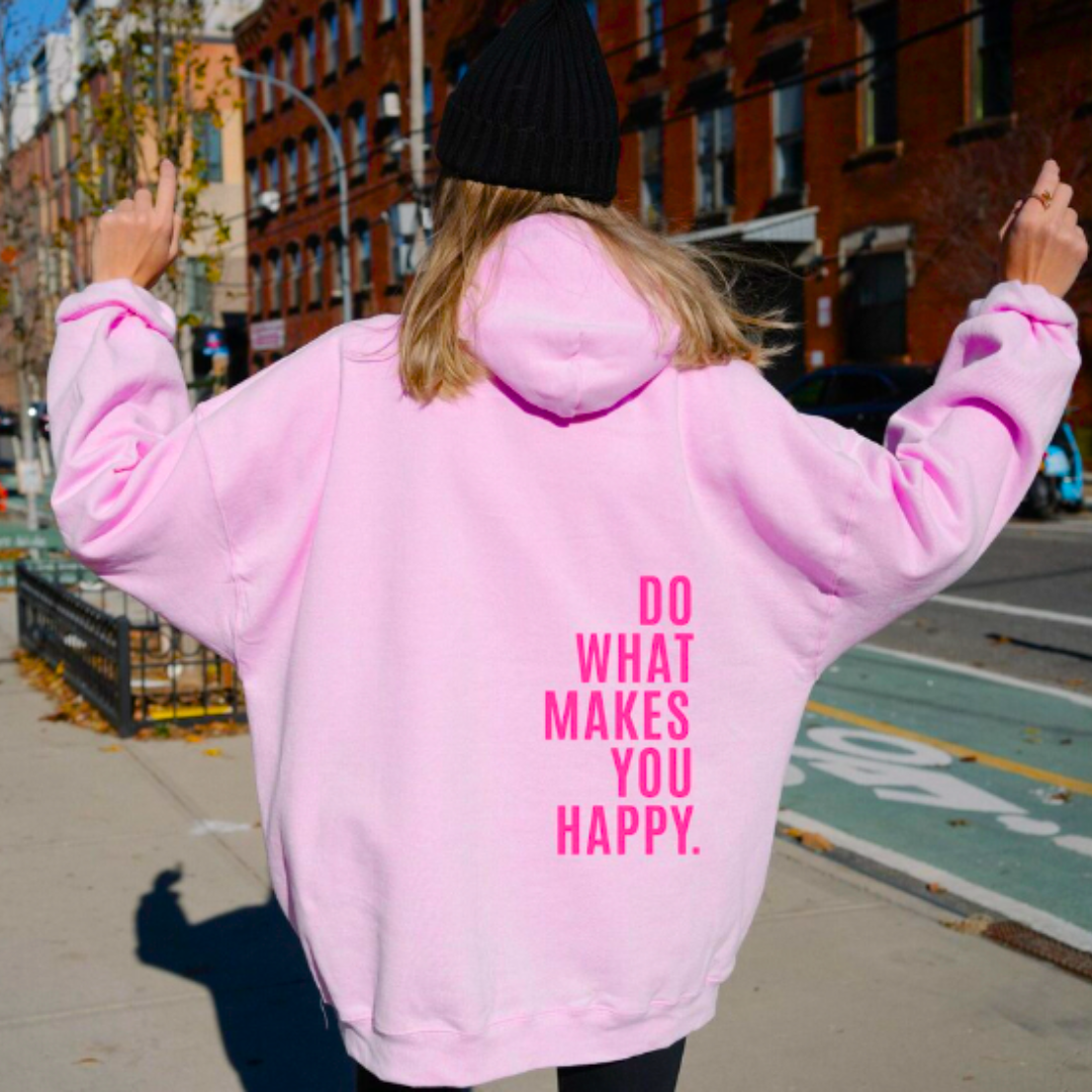Rostfarbener Kapuzenpullover Statement Fashion Modern