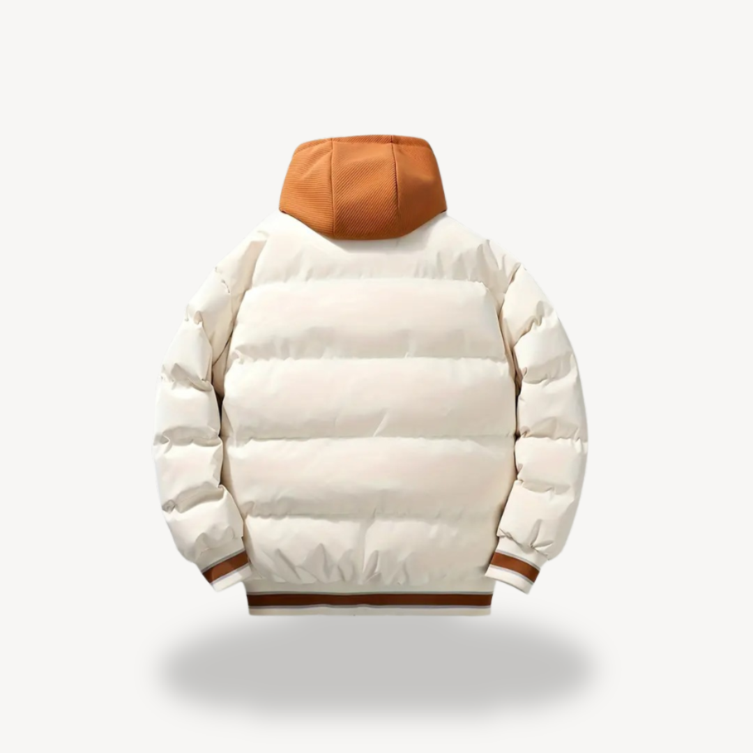 Puffer-Collegejacke mit Kapuze für Herren | Loravelle 7