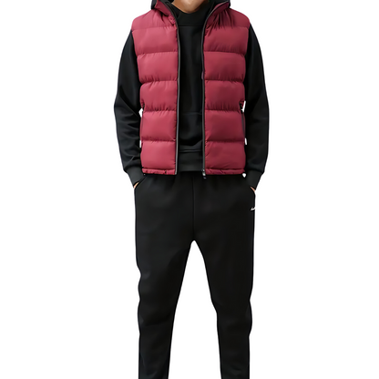 Puffer Vest – Ärmellose Weste mit Reißverschluss für Männer-Chaps Herrenmode