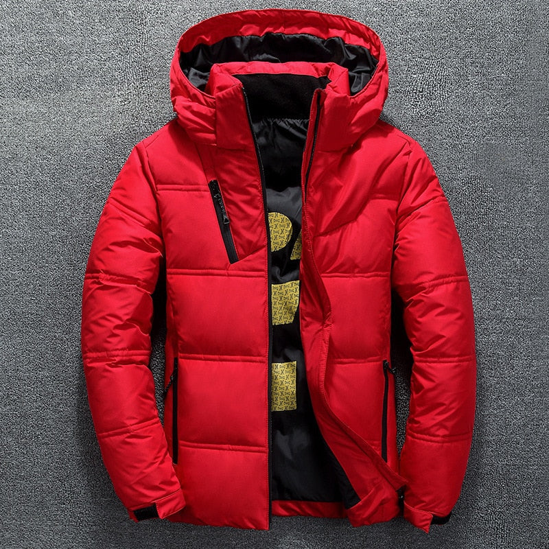 Daunenjacke Herren Warm Kapuzenjacke Winterjacke - BerlinGlamour